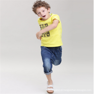 atacado moda infantil verão camiseta de algodão